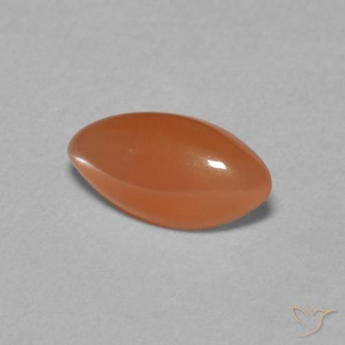 Pedra da Lua Laranja Profundo Natural 0.85ct, Marquesa, Translúcido