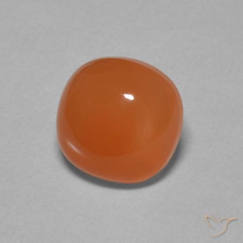 Pedra da Lua laranja avermelhado Natural 2.05ct, Almofada, Translúcido