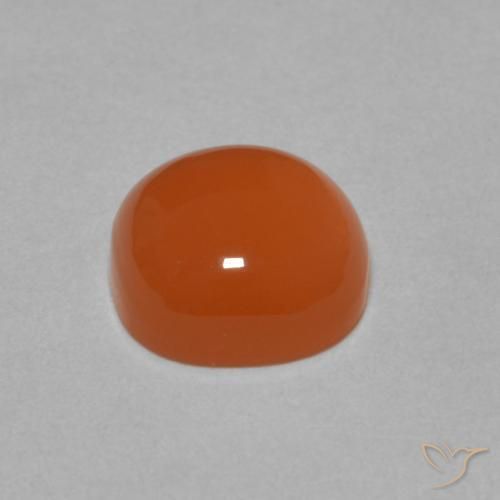 Pedra da Lua laranja avermelhado Natural 2.05ct, Almofada, Translúcido