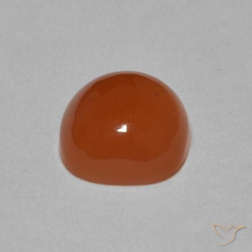 Pedra da Lua laranja avermelhado Natural 2.20ct, Almofada, Translúcido