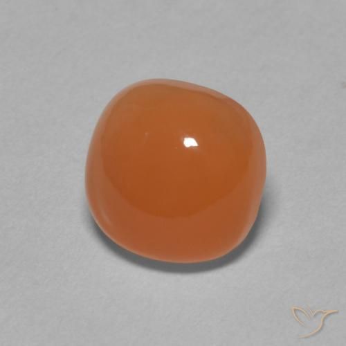 Pedra da Lua Laranja Médio Natural 2.37ct, Almofada, Translúcido