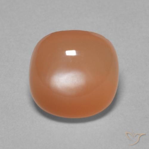 2.05ct Natural Laranja Avermelhado Claro Pedra da Lua, Almofada, Translúcido