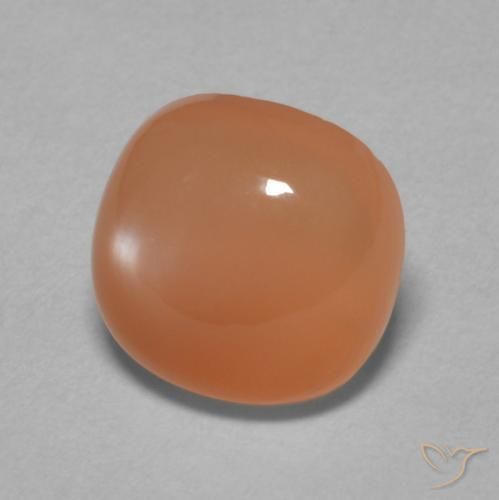 Pedra da Lua Laranja Avermelhado Claro Natural 2.05ct, Almofada, Translúcido