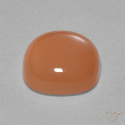Pedra da Lua Laranja Avermelhado Claro Natural 2.05ct, Almofada, Translúcido