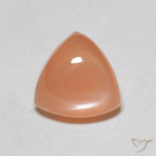 1.98ct Natural Laranja Médio Pedra da Lua, Trilhão, Translúcido
