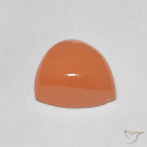 Pedra da Lua Laranja Médio Natural 1.98ct, Trilhão, Translúcido