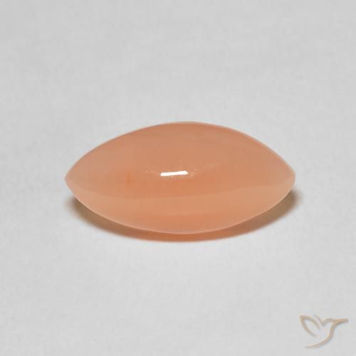 2.93ct Natural Laranja Médio Pedra da Lua, Marquesa, Translúcido