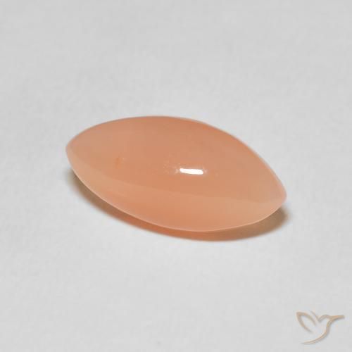 Pedra da Lua Laranja Médio Natural 2.93ct, Marquesa, Translúcido