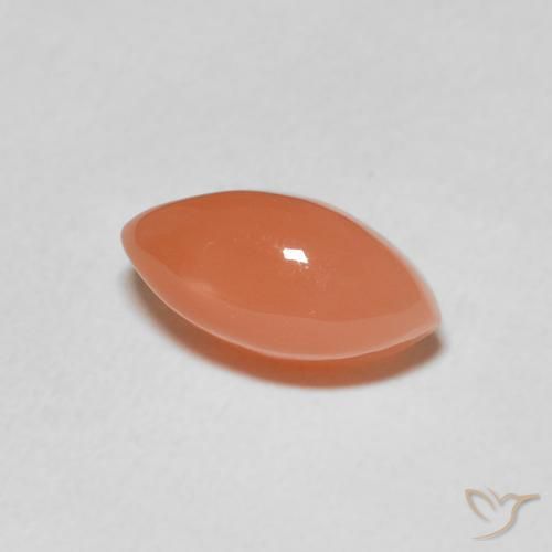 Pedra da Lua Laranja Médio Natural 1.82ct, Marquesa, Translúcido