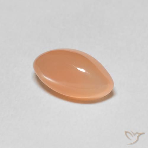 Pedra da Lua pêssego laranja Natural 1.44ct, Marquesa, Translúcido