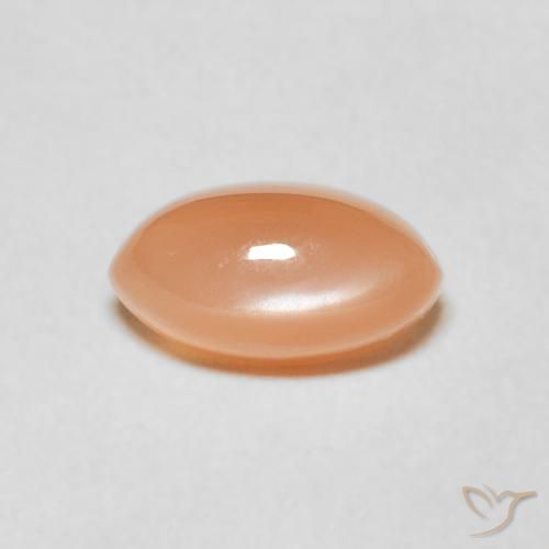 1.68ct Natural Laranja Melão Pedra da Lua, Marquesa, Translúcido