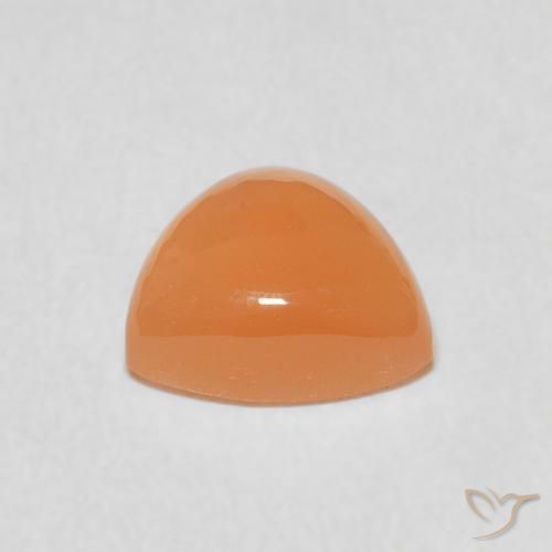 Pedra da Lua Laranja Melão Natural 1.68ct, Trilhão, Translúcido