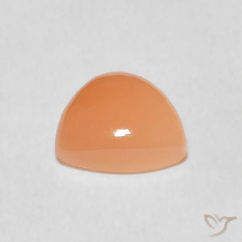 Pedra da Lua Medium Light-Orange Natural 1.53ct, Trilhão, Translúcido