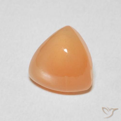 Pedra da Lua Laranja Médio Natural 1.67ct, Trilhão, Translúcido