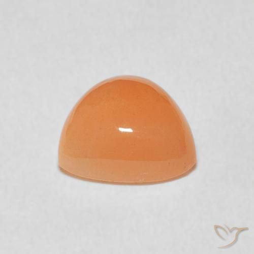 Pedra da Lua Laranja Médio Natural 1.67ct, Trilhão, Translúcido