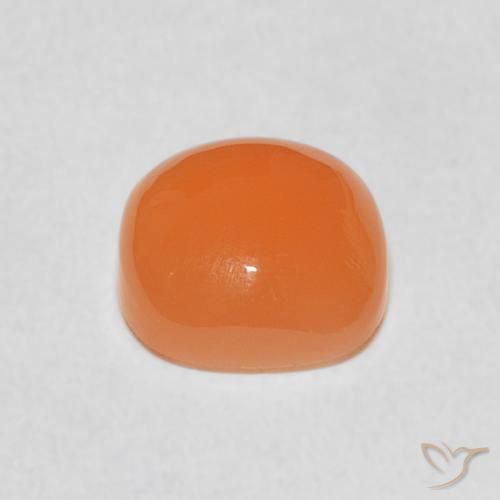 Pedra da Lua pêssego laranja Natural 2.06ct, Almofada, Translúcido