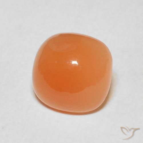 Pedra da Lua pêssego laranja Natural 1.91ct, Almofada, Translúcido