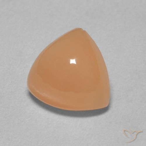 Pedra da Lua pêssego laranja Natural 1.97ct, Trilhão, Translúcido
