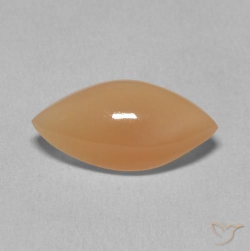 2.59ct Natural Medium Light-Orange Pedra da Lua, Marquesa, Translúcido, Photo A