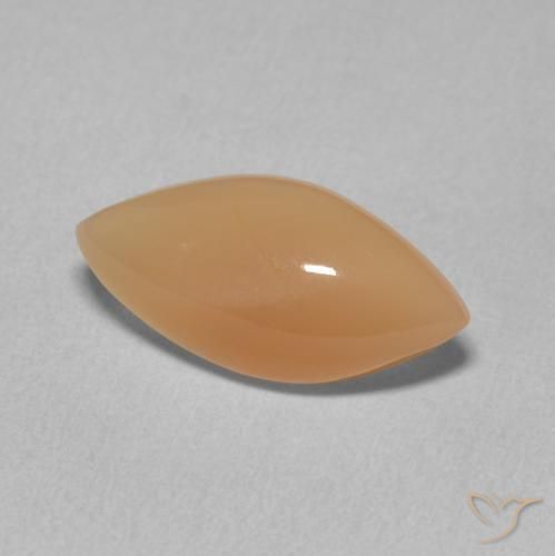 Pedra da Lua Medium Light-Orange Natural 2.59ct, Marquesa, Translúcido