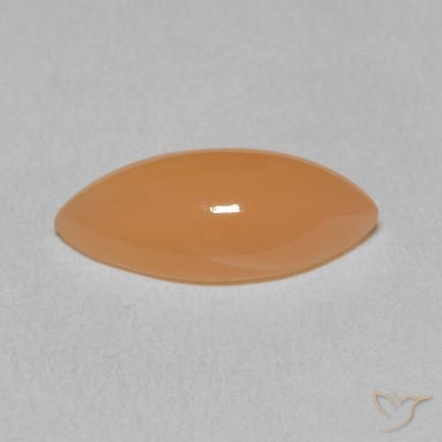 Pedra da Lua Medium Light-Orange Natural 2.59ct, Marquesa, Translúcido