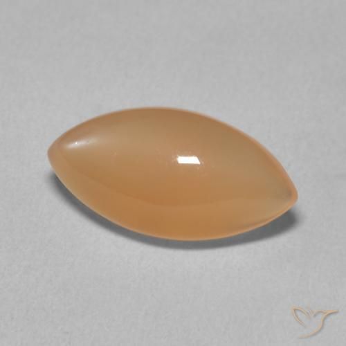 Pedra da Lua Medium Light-Orange Natural 2.87ct, Marquesa, Translúcido