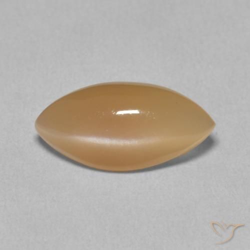 2.77ct Natural Laranja Melão Pedra da Lua, Marquesa, Translúcido