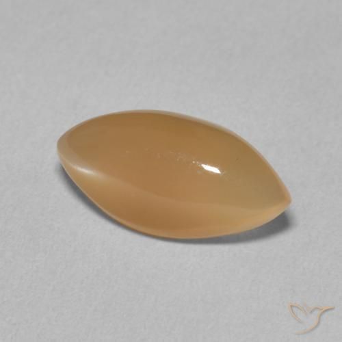 Pedra da Lua Laranja Melão Natural 2.77ct, Marquesa, Translúcido