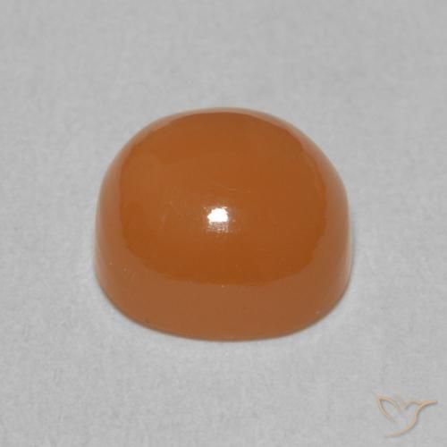 Pedra da Lua Laranja Médio Natural 2.46ct, Almofada, Translúcido
