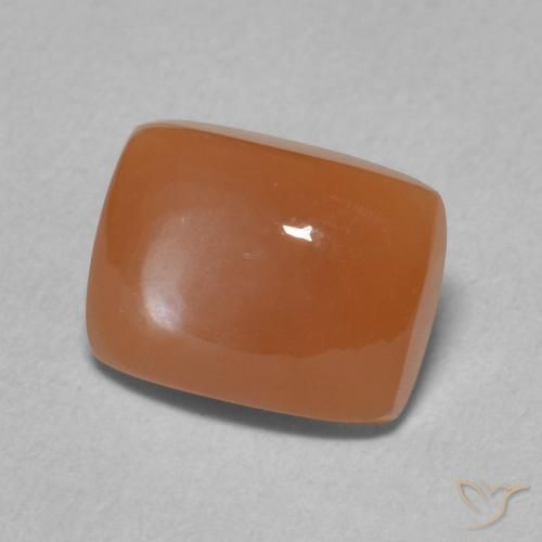 Pedra da Lua Laranja Profundo Natural 2.25ct, Almofada, Translúcido