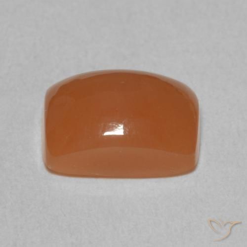 Pedra da Lua Laranja Profundo Natural 2.25ct, Almofada, Translúcido