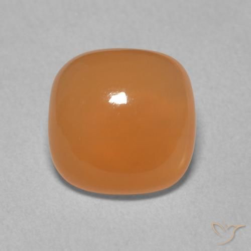 1.94ct Natural Laranja Médio Pedra da Lua, Almofada, Translúcido