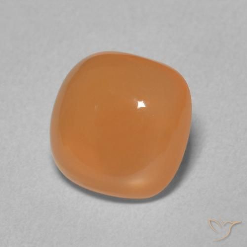 Pedra da Lua Laranja Médio Natural 1.94ct, Almofada, Translúcido