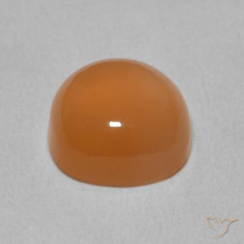 Pedra da Lua laranja avermelhado Natural 2.35ct, Almofada, Translúcido