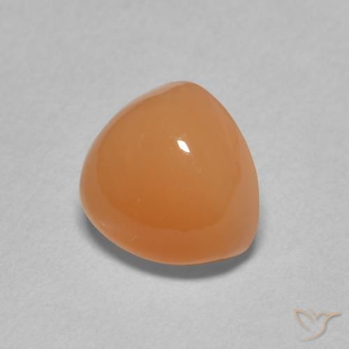 Pedra da Lua Laranja Médio Natural 2.19ct, Trilhão, Translúcido