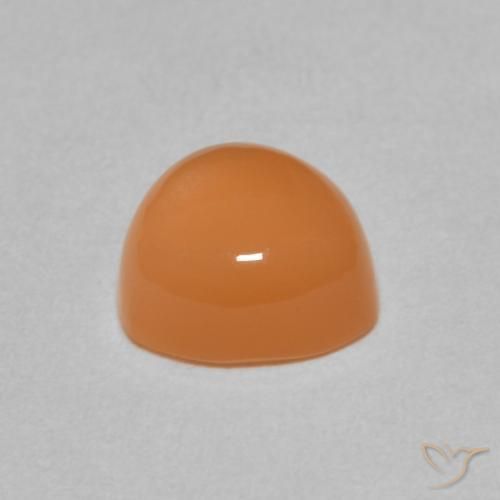 Pedra da Lua Laranja Médio Natural 2.19ct, Trilhão, Translúcido