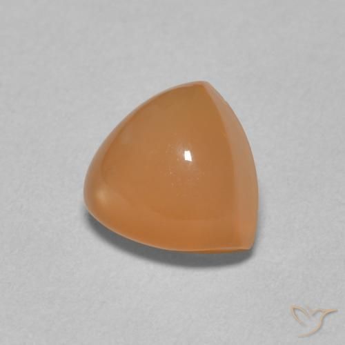 Pedra da Lua Laranja Melão Natural 2.13ct, Trilhão, Translúcido