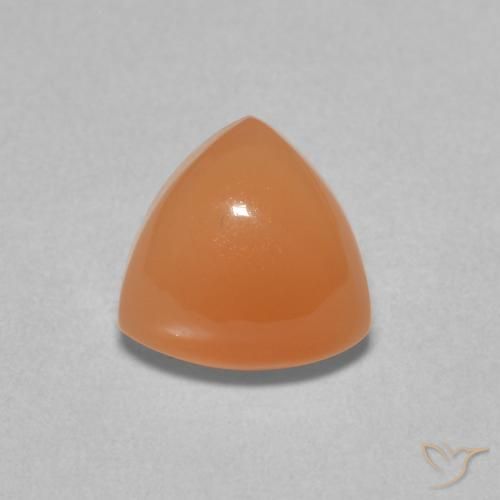 2.01ct Natural Laranja Avermelhado Claro Pedra da Lua, Trilhão, Translúcido