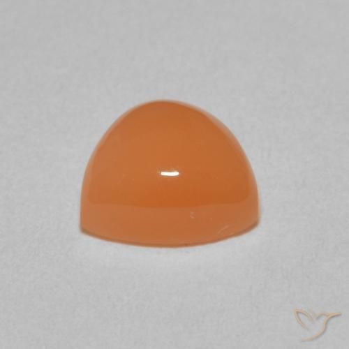 Pedra da Lua Laranja Avermelhado Claro Natural 2.01ct, Trilhão, Translúcido