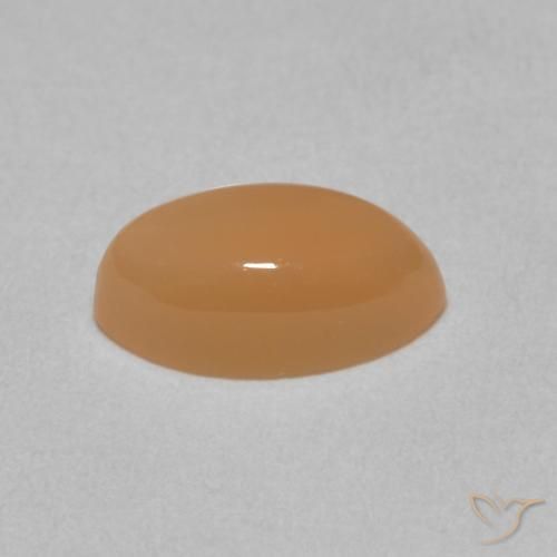 Pedra da Lua pêssego laranja Natural 1.61ct, Marquesa, Translúcido
