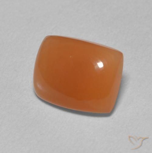 Pedra da Lua Laranja Profundo Natural 1.89ct, Almofada, Translúcido