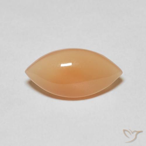 2.52ct Natural Laranja Melão Pedra da Lua, Marquesa, Translúcido