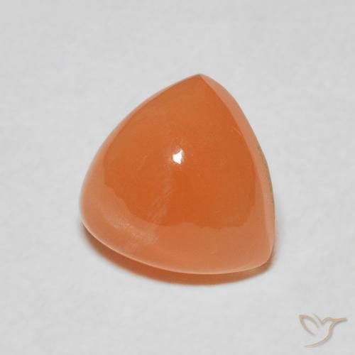 Pedra da Lua Damasco Laranja Quente Natural 1.93ct, Trilhão, Translúcido