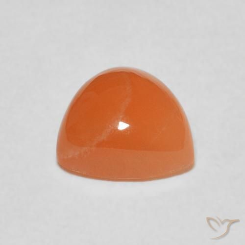 Pedra da Lua Damasco Laranja Quente Natural 1.93ct, Trilhão, Translúcido