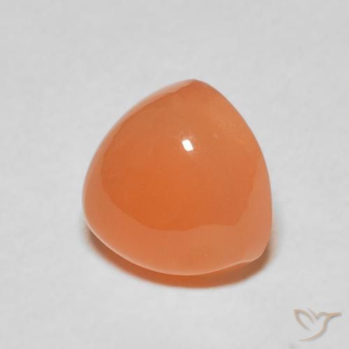 Pedra da Lua laranja avermelhado Natural 1.87ct, Trilhão, Translúcido
