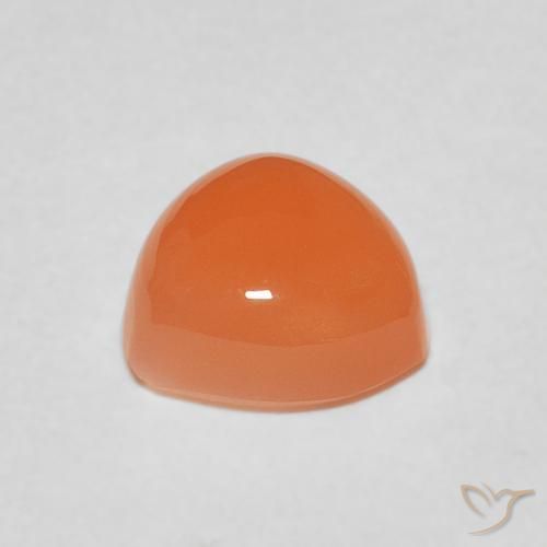 Pedra da Lua laranja avermelhado Natural 1.87ct, Trilhão, Translúcido