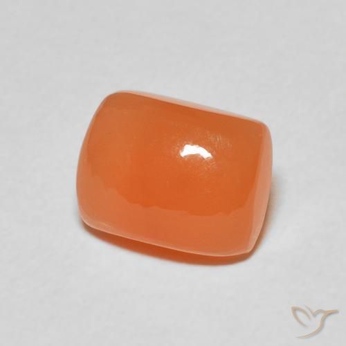 Pedra da Lua Laranja Profundo Natural 2.66ct, Almofada, Translúcido