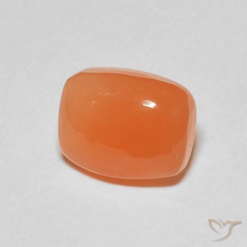 Pedra da Lua Laranja Profundo Natural 2.30ct, Almofada, Translúcido