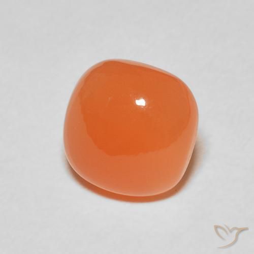 Pedra da Lua Laranja Profundo Natural 2.19ct, Almofada, Translúcido