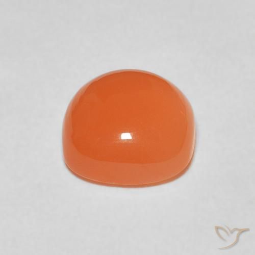 Pedra da Lua Laranja Profundo Natural 2.19ct, Almofada, Translúcido